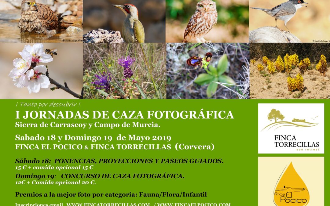 2019 MAYO 18 y 18                     I JORNADAS DE CAZA FOTOGRÁFICA